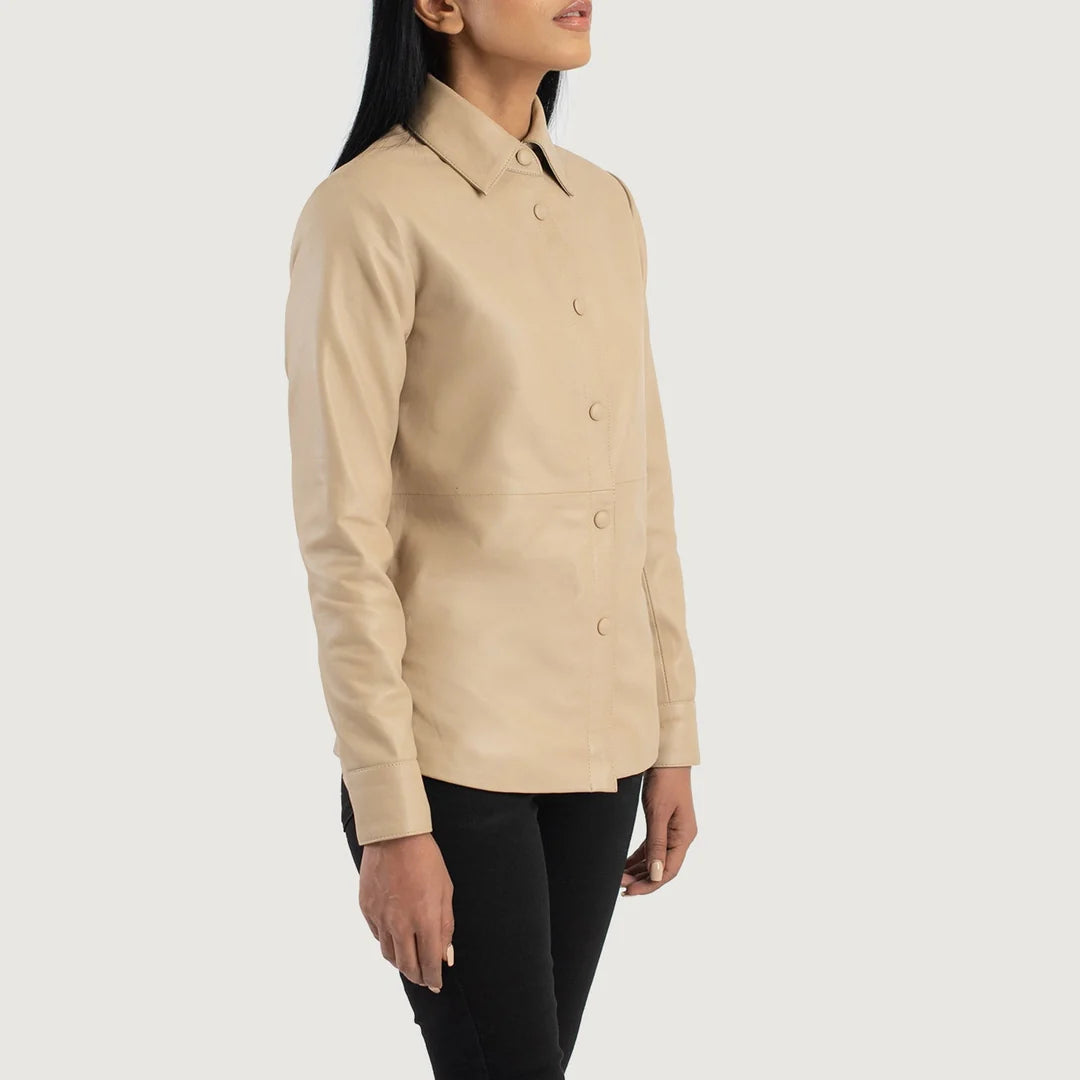 Zenith Leather Shirt Jacket