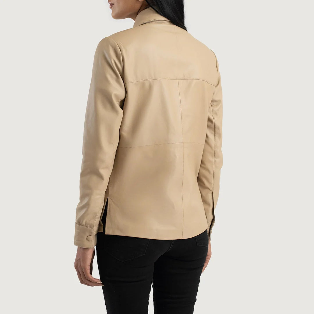 Zenith Leather Shirt Jacket