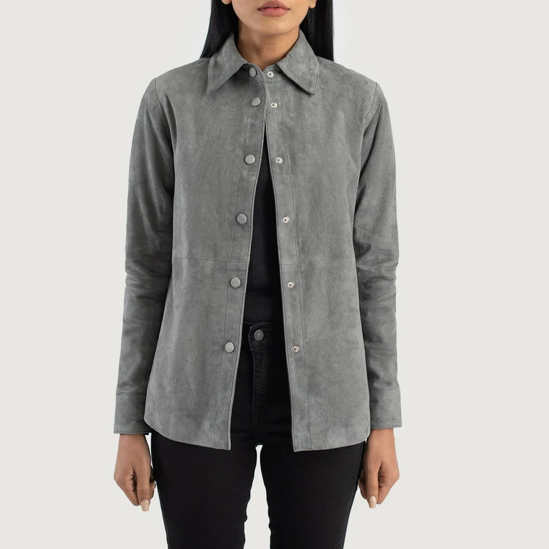 Zenith Leather Shirt Jacket
