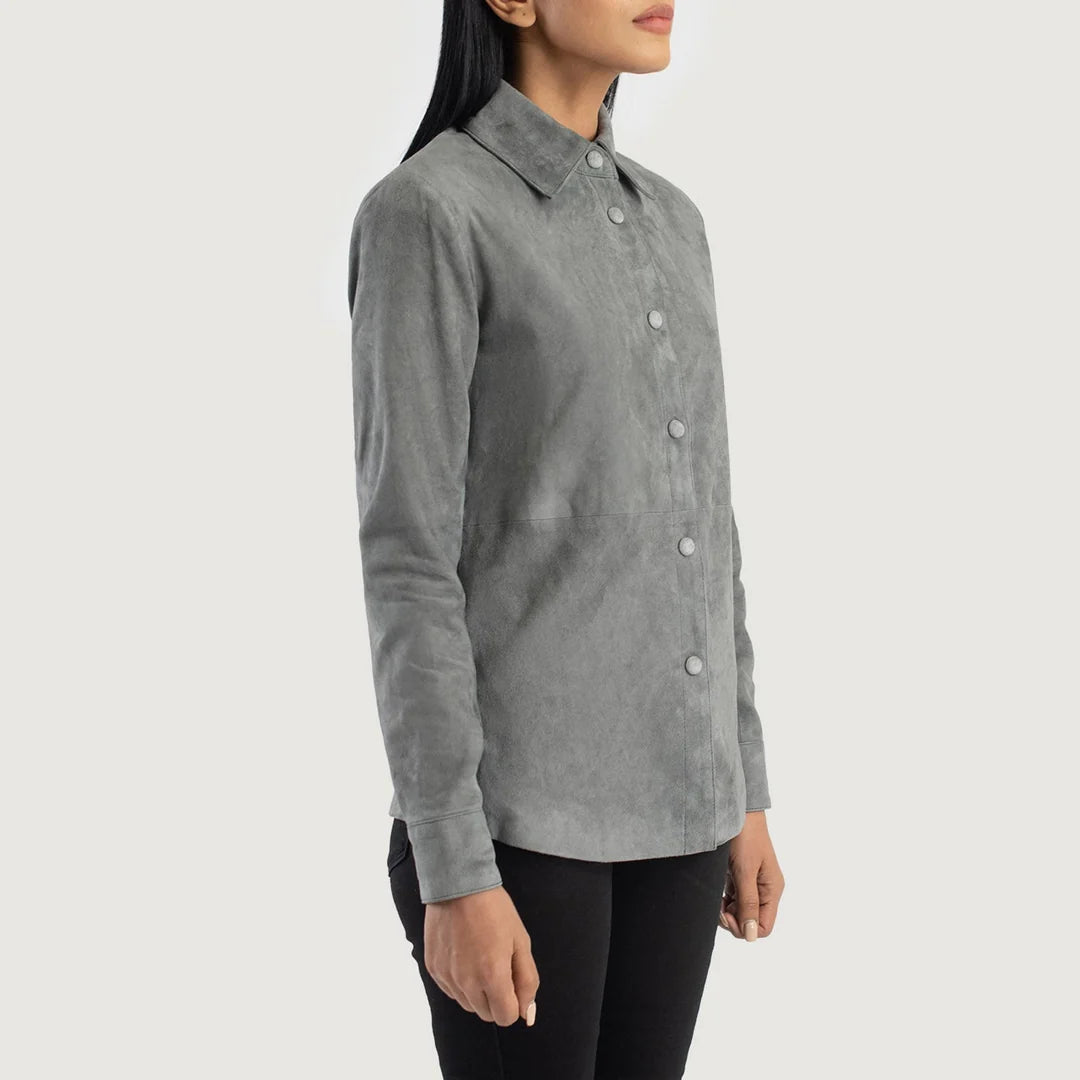 Zenith Leather Shirt Jacket