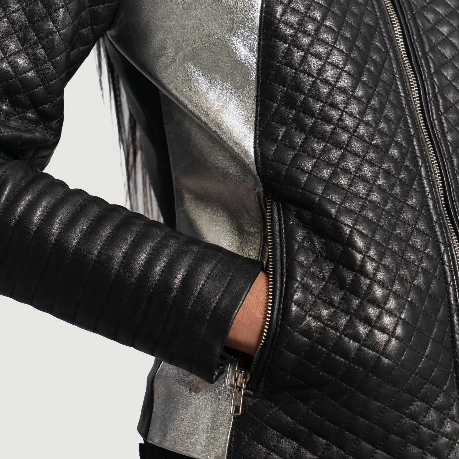 Alia Leather Biker Jacket