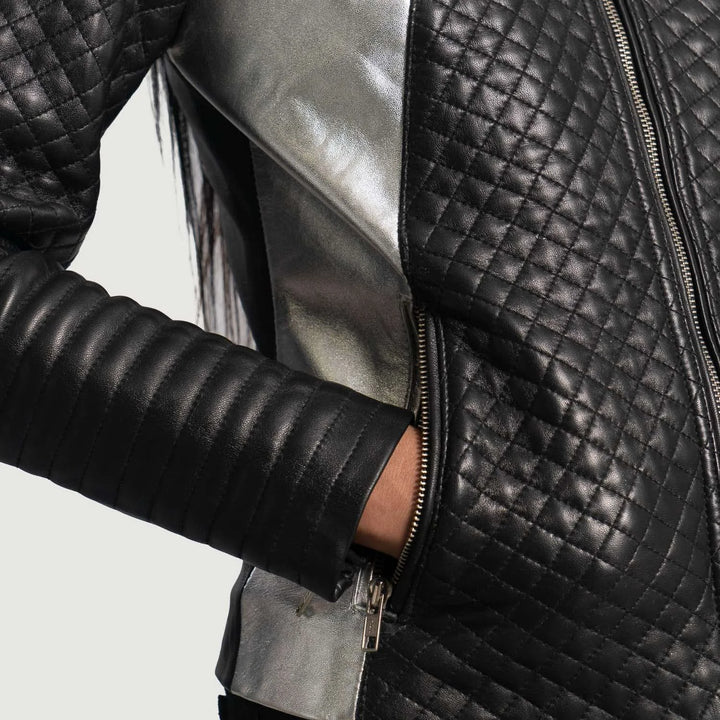 Alia Leather Biker Jacket