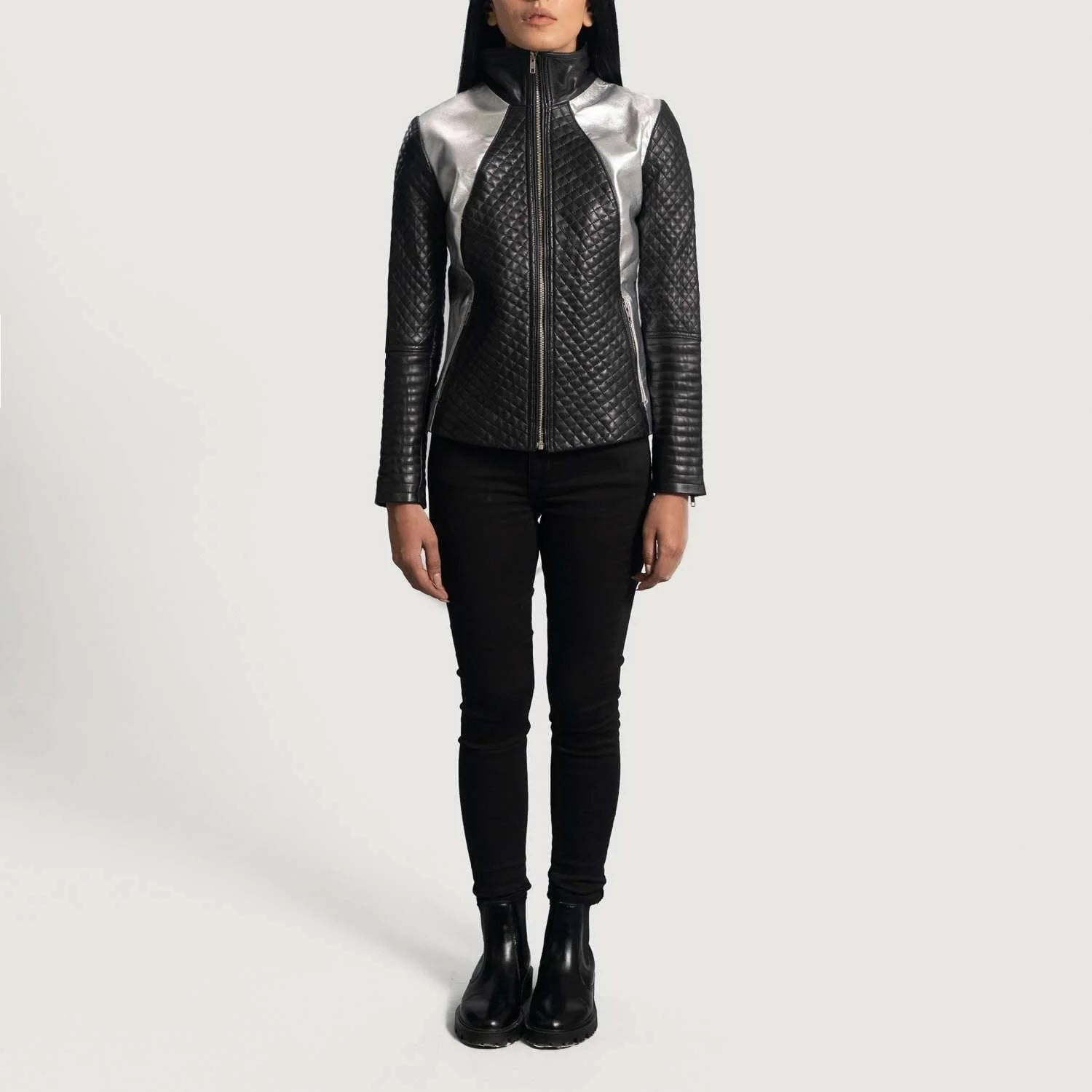 Alia Leather Biker Jacket