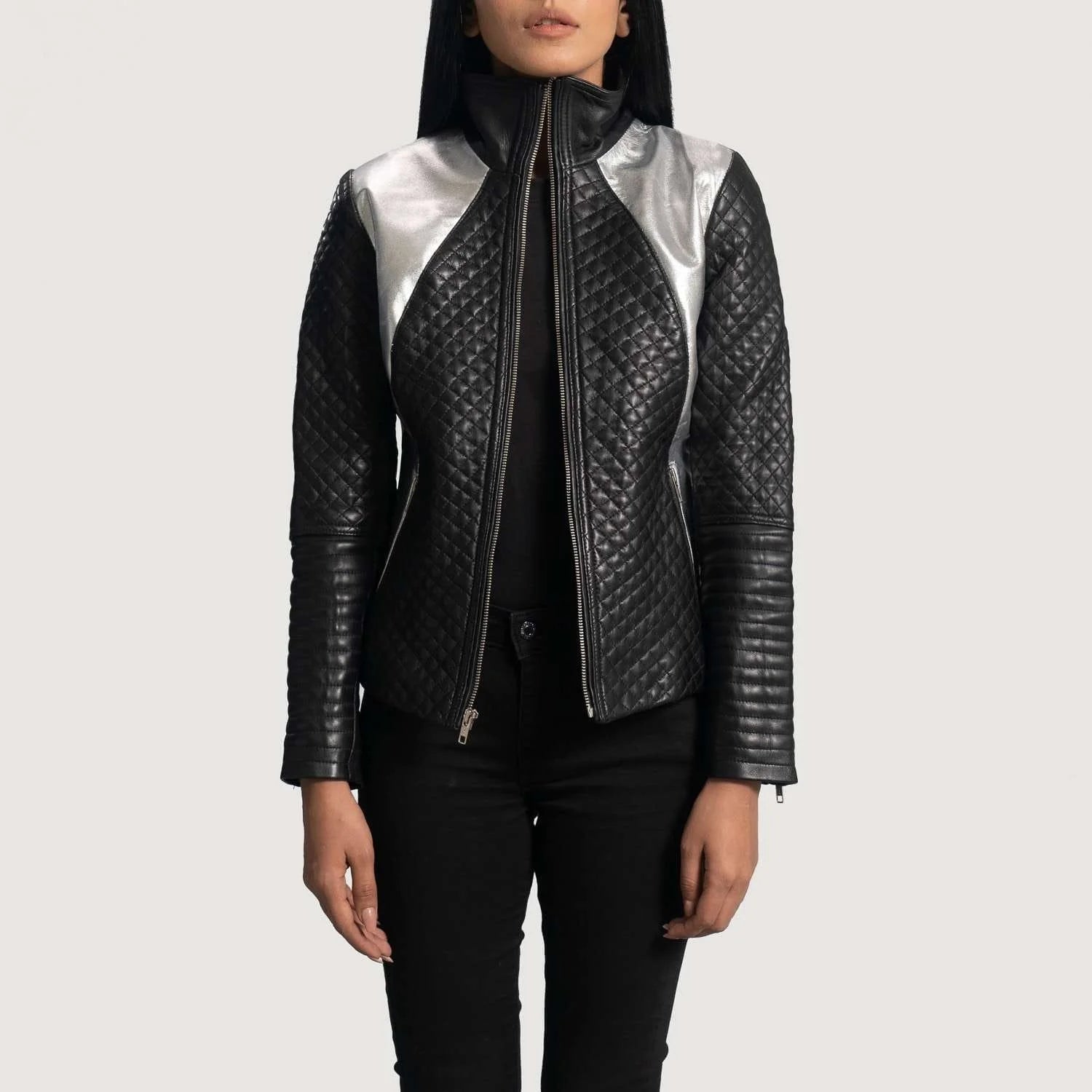 Alia Leather Biker Jacket