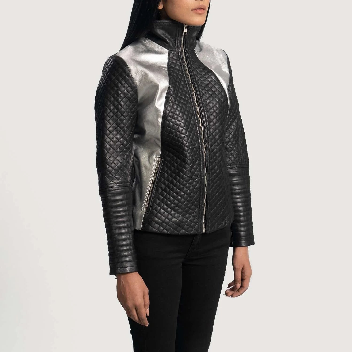 Alia Leather Biker Jacket