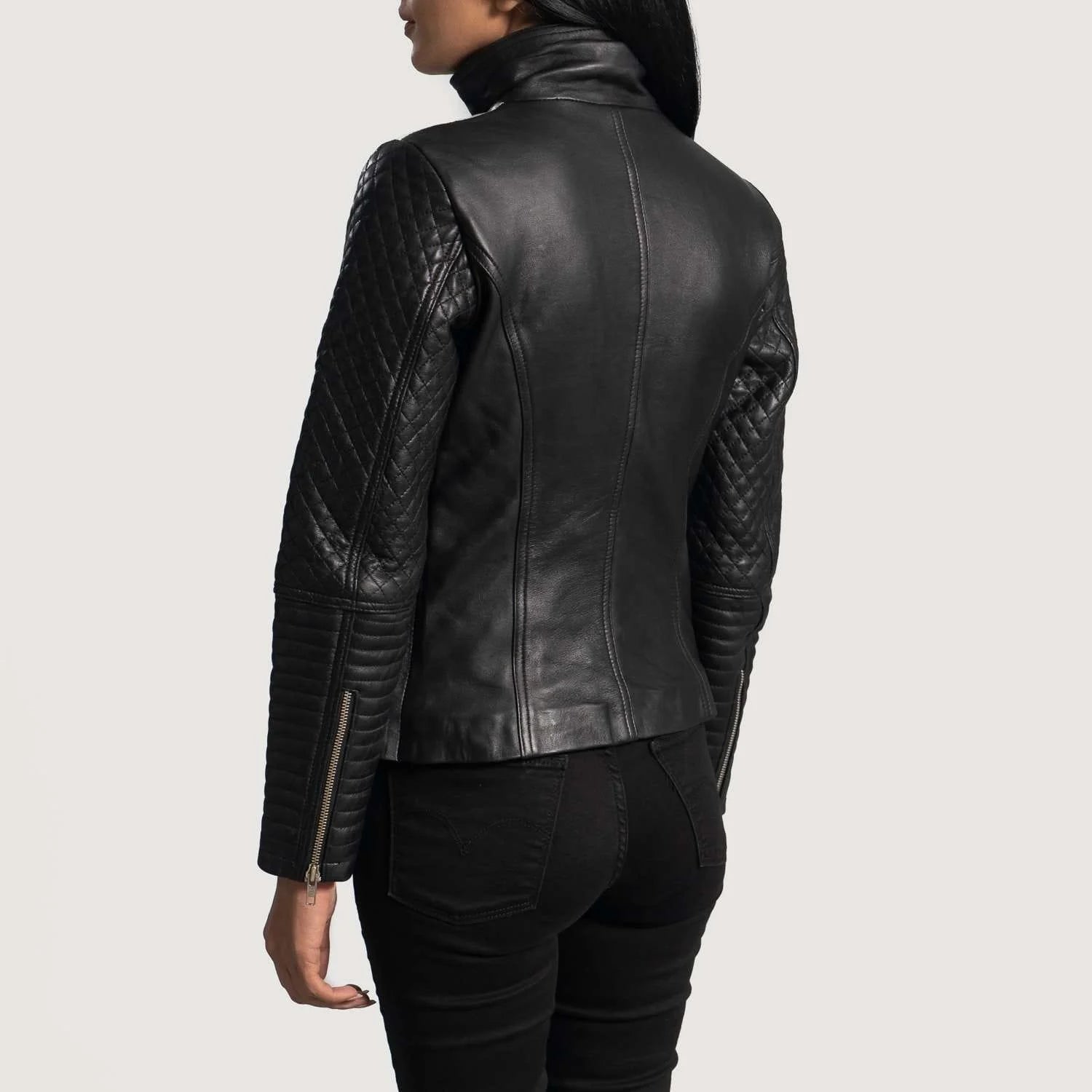 Alia Leather Biker Jacket