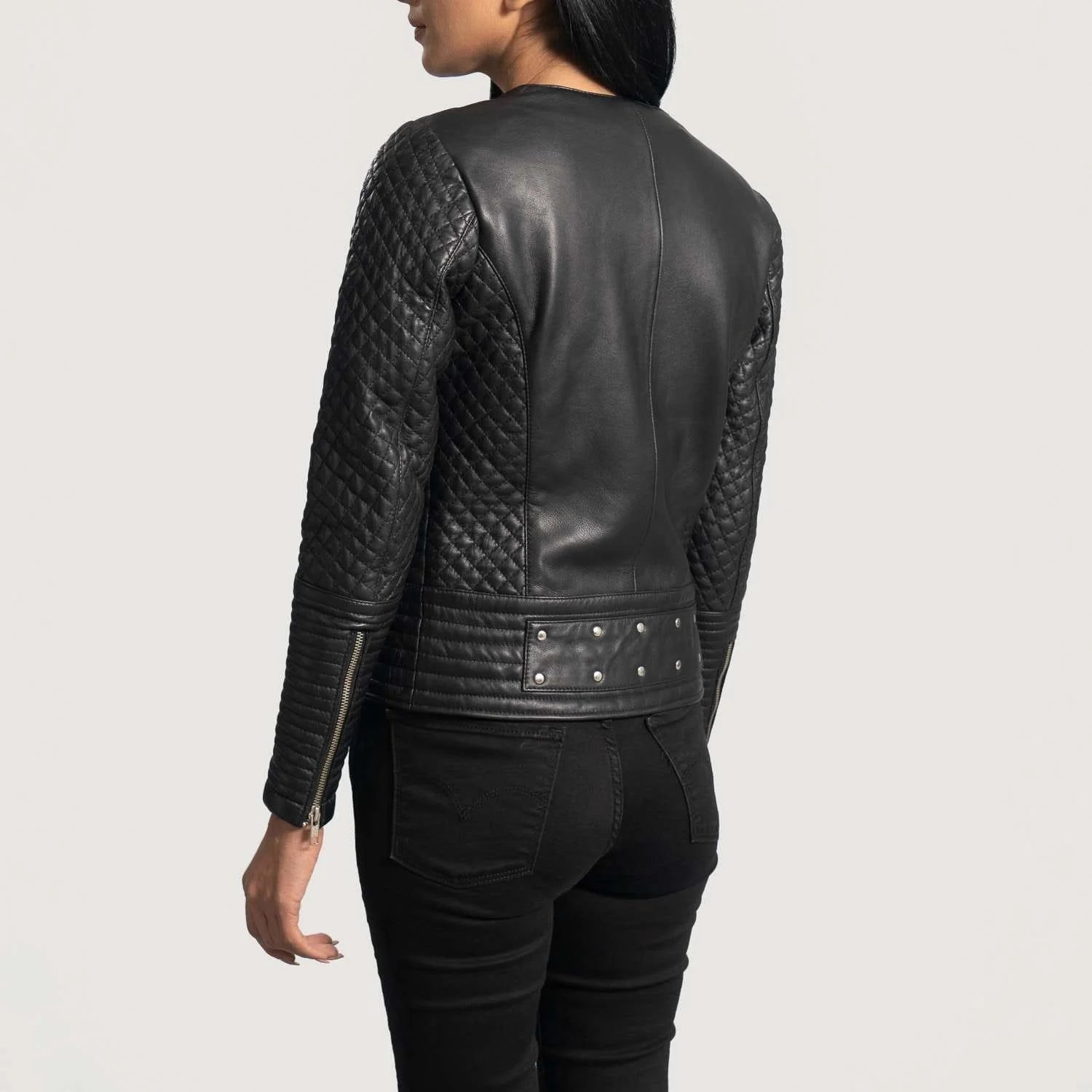 Celeste Studded Leather Jacket