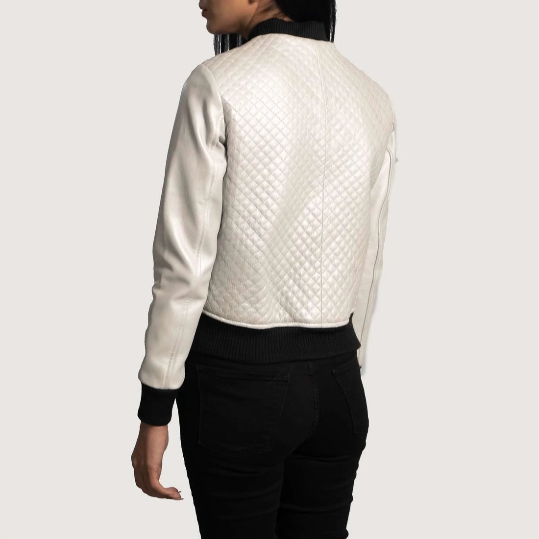 Lana Leather Bomber Jacket
