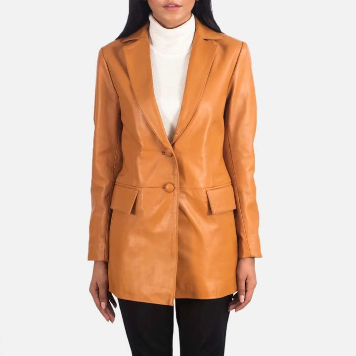 Marilyn Leather Blazer