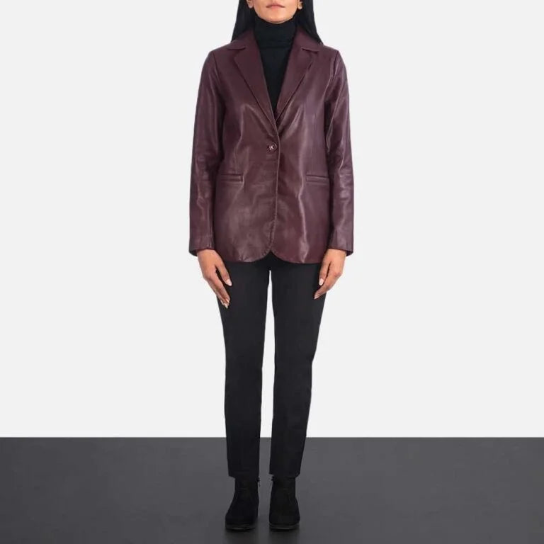 Norma Leather Blazer