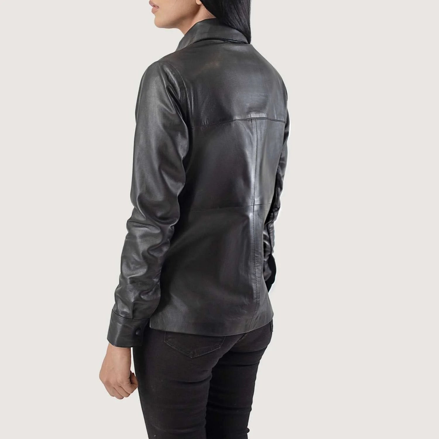 Zenith Leather Shirt Jacket