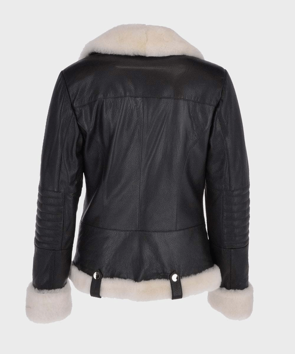 Women’s Armand Black Sheepskin Leather Jacket