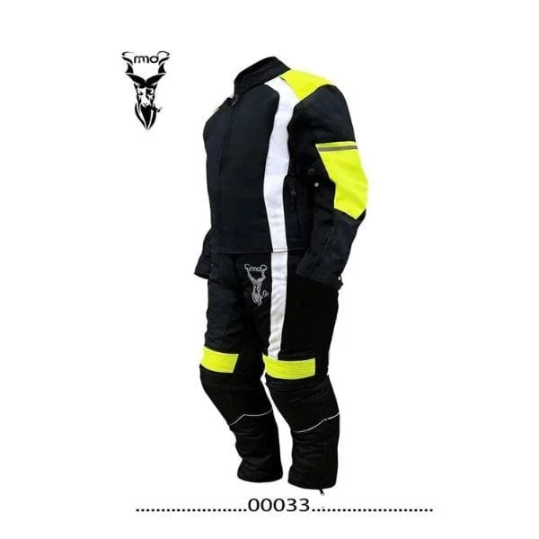 Yellow Women’s Biker Jacket & Trouser Set (Leather Suit)