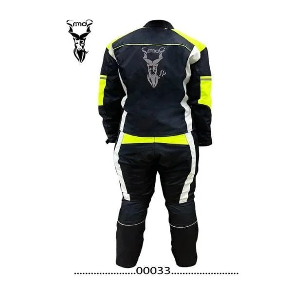 Yellow Women’s Biker Jacket & Trouser Set (Leather Suit)