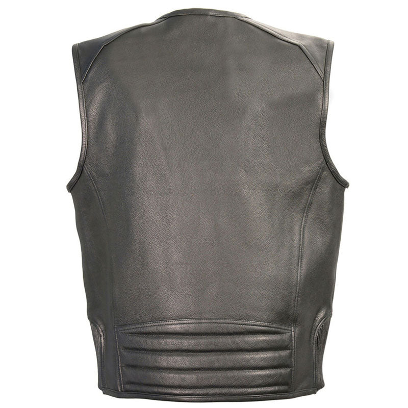 Men’s Kira Cowhide Leather Biker Vest