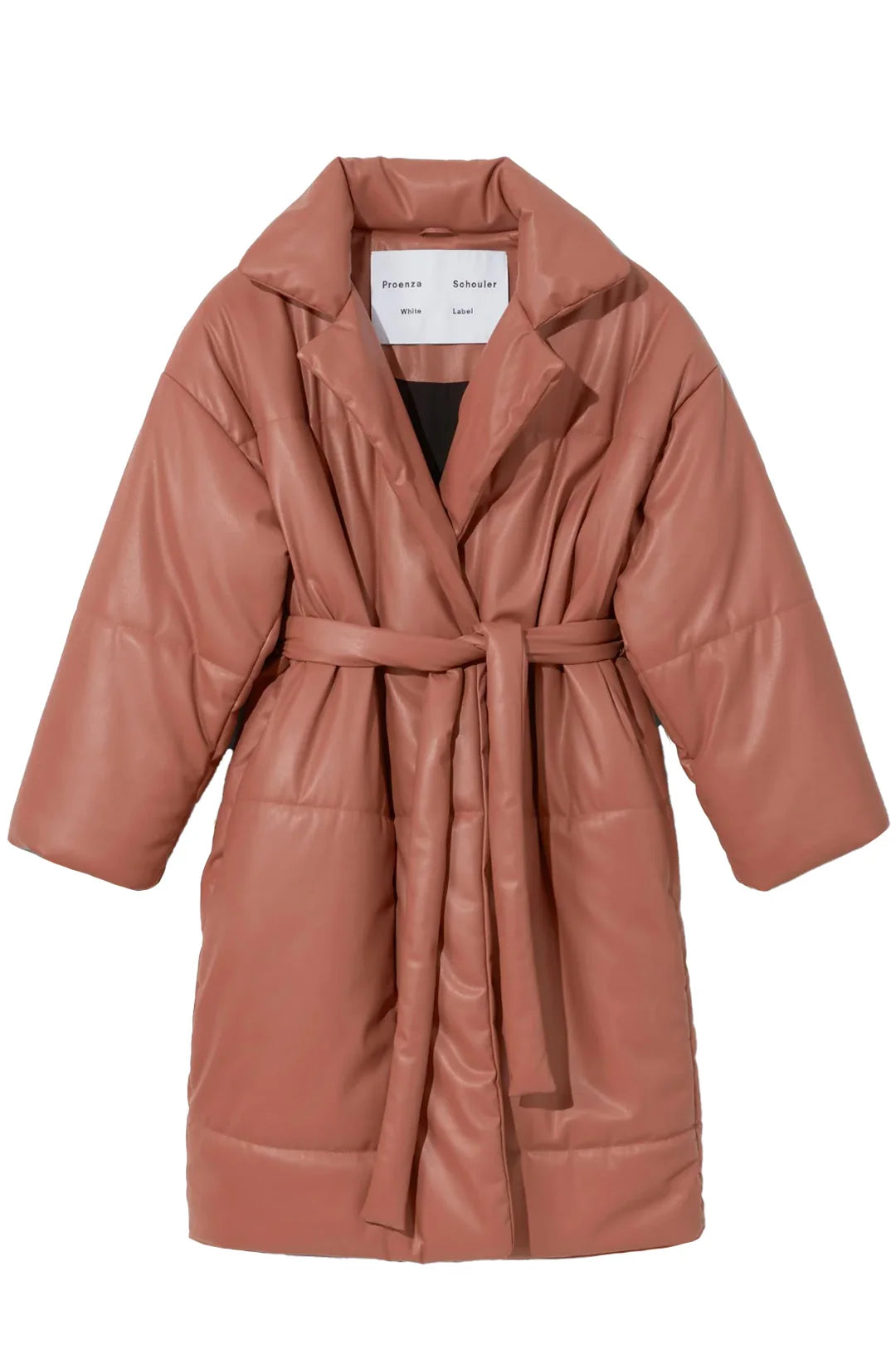 Women’s Voss Pink Faux Leather Trench Coat