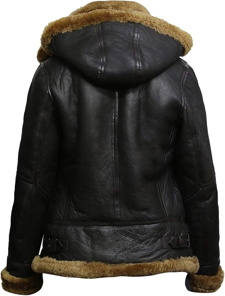 Women’s Dario Sheepskin Leather Aviator Jacket
