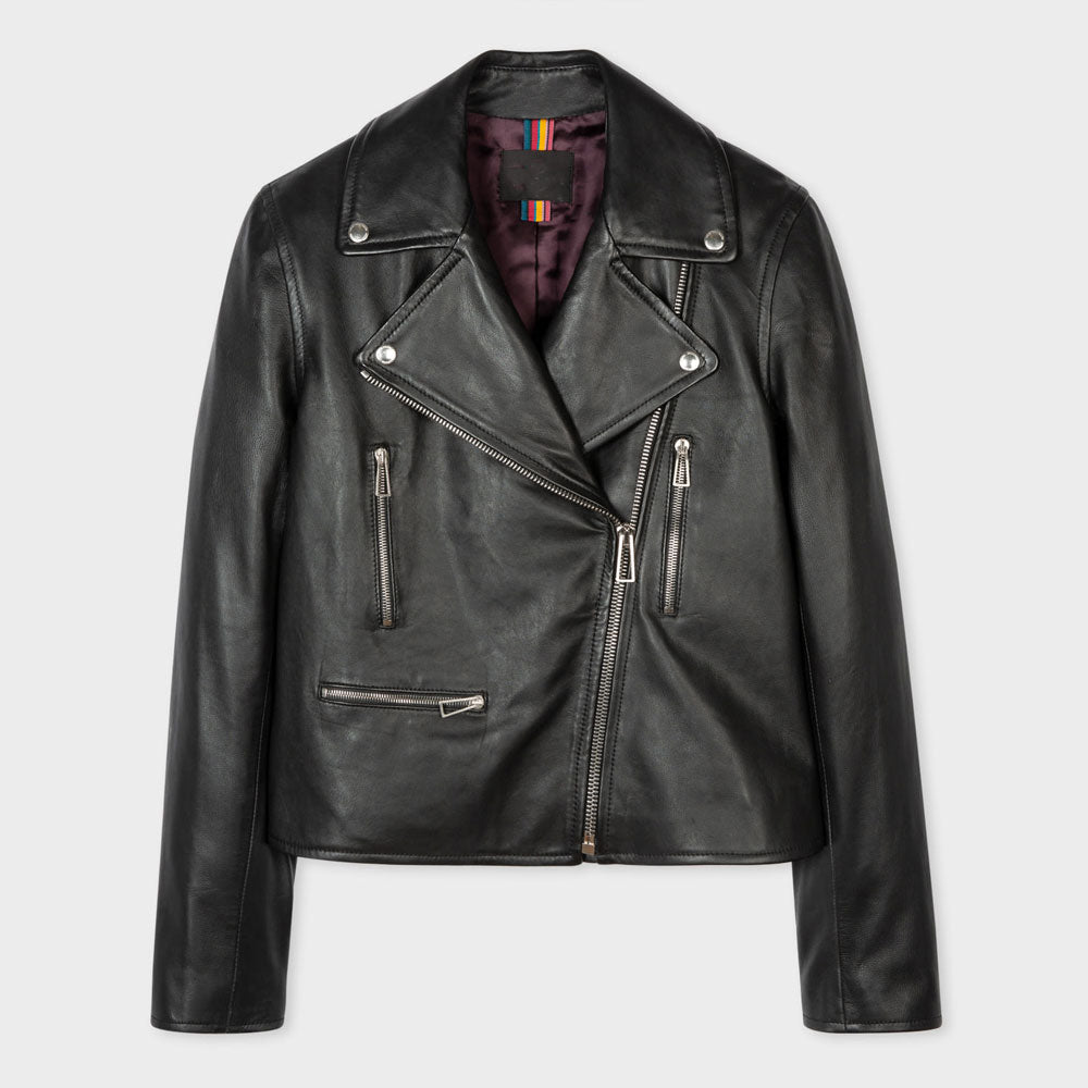 Women’s Eden Lambskin Leather Biker Jacket
