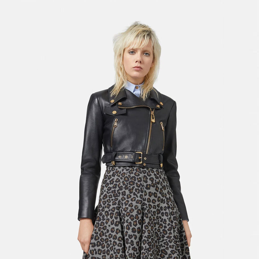 Women’s Vivienne Black Sheepskin Leather Jacket
