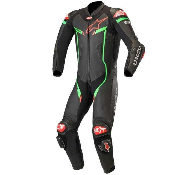 Alpinestars GP Pro V2 Tech-Air 1 Piece Suit - Black/Bright Green