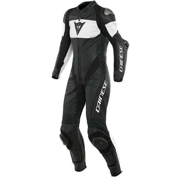 Dainese Ladies Imatra Perforated One Piece Leather Suit - Black/White